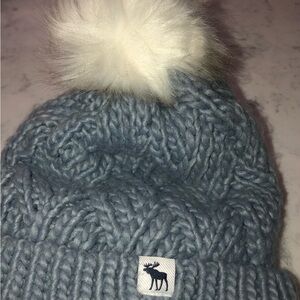 Abercrombie Kids Knit Hat with White Pom Pom
